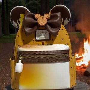 NWT Disney Loungefly Scented Mickey S’mores Dessert Mini Backpack